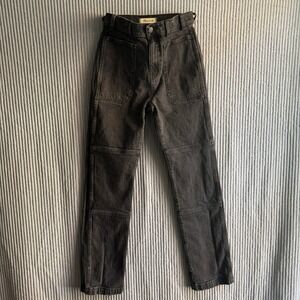 Carpenter Jeans Madewell 90s Straight Casual 25 Black Utility Retro Minimal